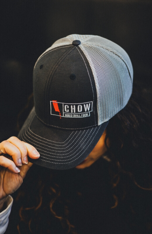 chow branded hat