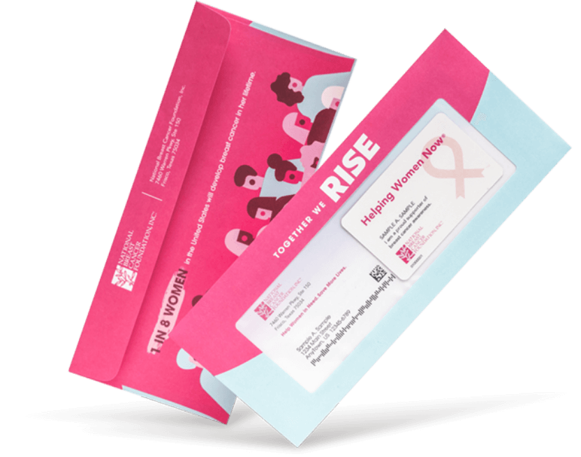 together we rise direct mail pieces