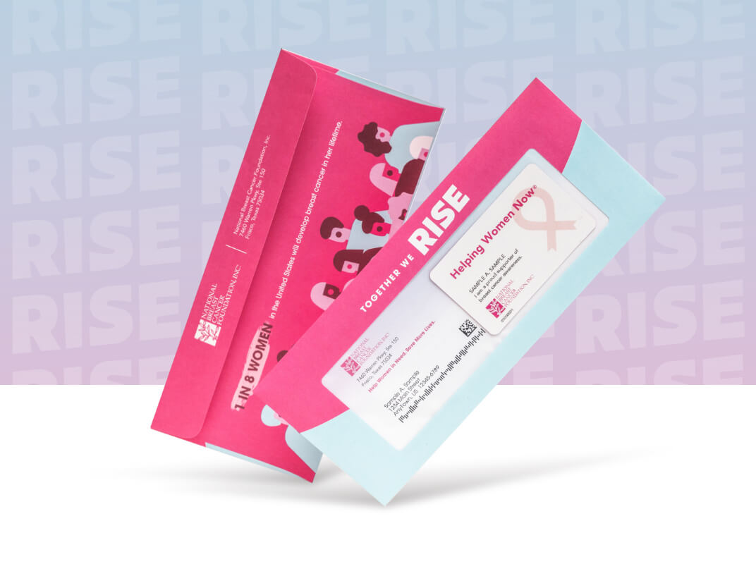 National Breast Cancer Foundation direct mail pieces