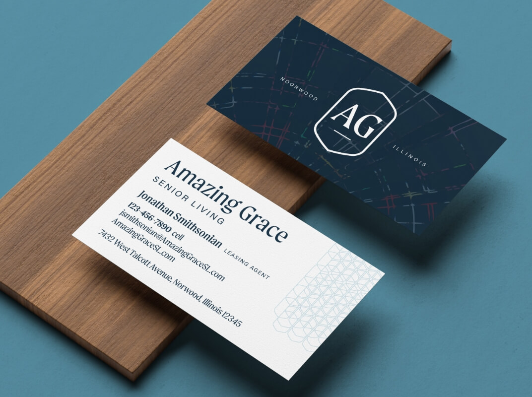 amazing grace branded business cards