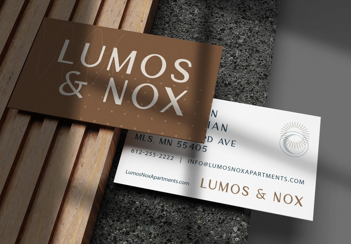 lumos & nox business cards
