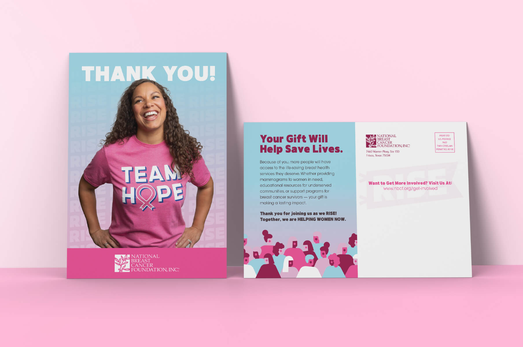 national breast cancer foundation mailing and printed materials